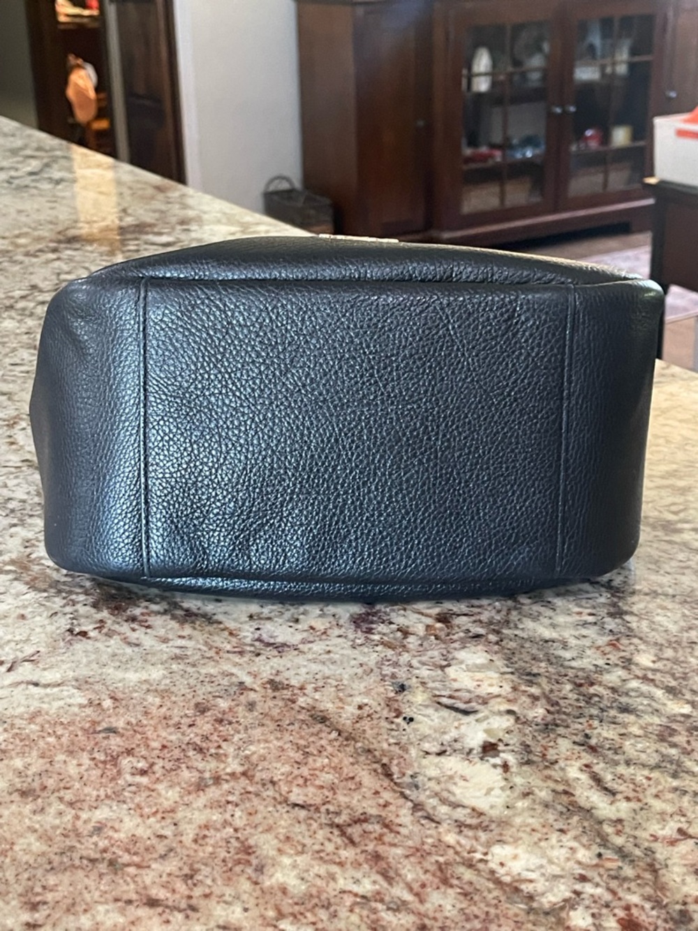 Coach Black Pebbled Leather Shoulder Hobo with Gold Hardware - Picture 5 of 5